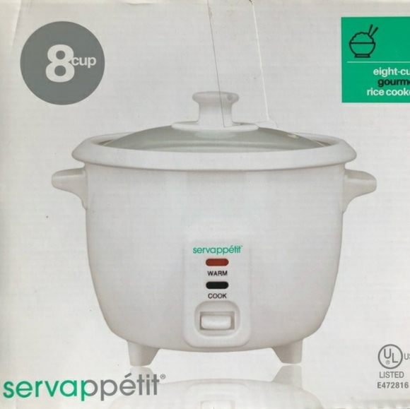 Servappétit White 8 Cup Rice Cooker - Picture 15 of 15